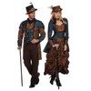Shoperama Steampunk Dress Brown/Blue Women's Costume Burning Man Victorian Industrial