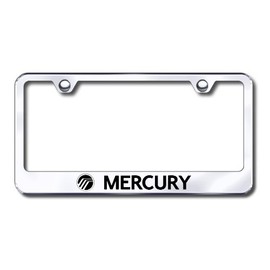 Auto Gold LFMRYEC Engraved Chrome License Plate Frame, Mercury
