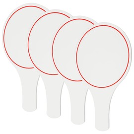 Lotsdonxia 4PCS Erasable Whiteboard Single Side KT Board Writable Live Strip Hand Signs Referee Signs Suitable for School Activities Sports Events Lifting Sign Cheering