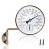 4 Inch Brass Outdoor Thermometer, Outside Decorative Thermometer for Patio,