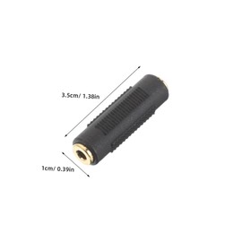 Operitacx 6pcs Female to Female Audio Cable Adapter Dual Headphone Splitter for Stereo Systems Compact Design for Easy Storage and Convenience