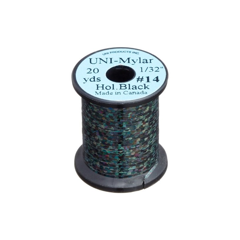 TIEMCO Fly Material Uni Mylar #14 1/32 Holo Black