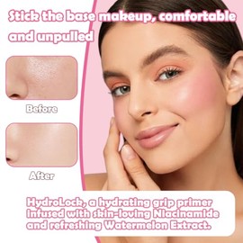Prebase Hidratante Hydrolock Con Agarre Firme, Niacinamida, Ácido Hialurónico, Base De Maquillaje Ligera De Larga Duración, Para Todo Tipo De Piel,...