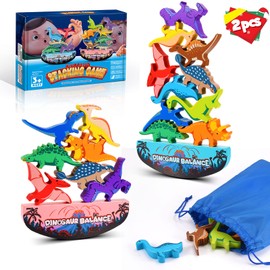 DejaNard Montessori Toy from 3 4 5 6 Years Dino Toy Boy 3 4 5 6 Years Stacking Stones Children's Toy from 3-5 Years Gift Girls 3-7 Years Games Motor Skills Toy 3 Years