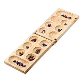 Cayro - Mancala - + 8 Jahre - Klappbares Holzmodell - Brettspiel - für Kinder und Erwachsene - Holen Sie Sich die höchste Anzahl an Steinen - für 2 Spieler