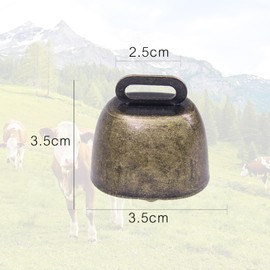 8PCS Cow & Dog Bell,Cowbells for Sporting Events,Desk Bel l,Goat Collars with Bells,B ell for Crafts and Dog Collar & Horses,Small Bells That Ring,Fishing Bell,Door Chimes