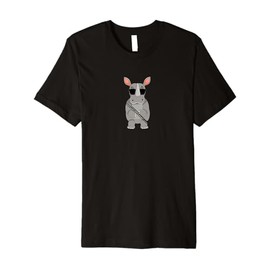 Funny Rhino Wearing Sunglasses Playing Bassoon Premium T-Shirt