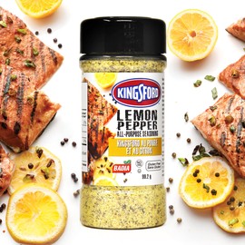 Kingsford Lemon Pepper All-Purpose Seasoning, Badia Spices, Caribbean Blend, Delicious Taste for Your Favourite Meal, Gluten Free, 99.2g