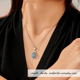 Tarsus Daughter Gifts from Mom Dad to My Daughter Necklace Moonstone Jewelry Christmas Birthday Gifts for Daughter Valentines Day Teens Gifts