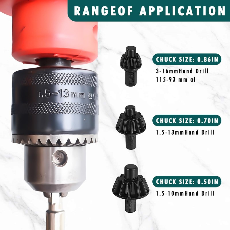 Dayinkes 2PCS Drill Chuck Key, 3 in 1 Quick Release