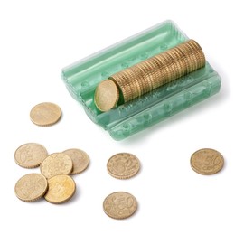 Blister Coins. Pack of 160 and Pack of 100 Units per Coin, Coin Counter, Coin Sorter, Coin Organizer, Coin Case, Cents and Euros. (50 CENT, PACK 100)