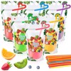 Nuenen 600 Pack Drink Pouches with Straws Plastic Juice Pouches