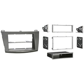 Metra 99-7514B Single or Double DIN Installation Dash Kit for 2010 Mazda 3, Painted Matte Black to Match Dash (Black)