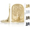 BOIHEGU Tree of Life Bookends Decor 7 inch Resin Decorative