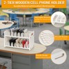 Ozzptuu Cell Phone Storage Classroom Cell Phone Holder Adjustable Wooden