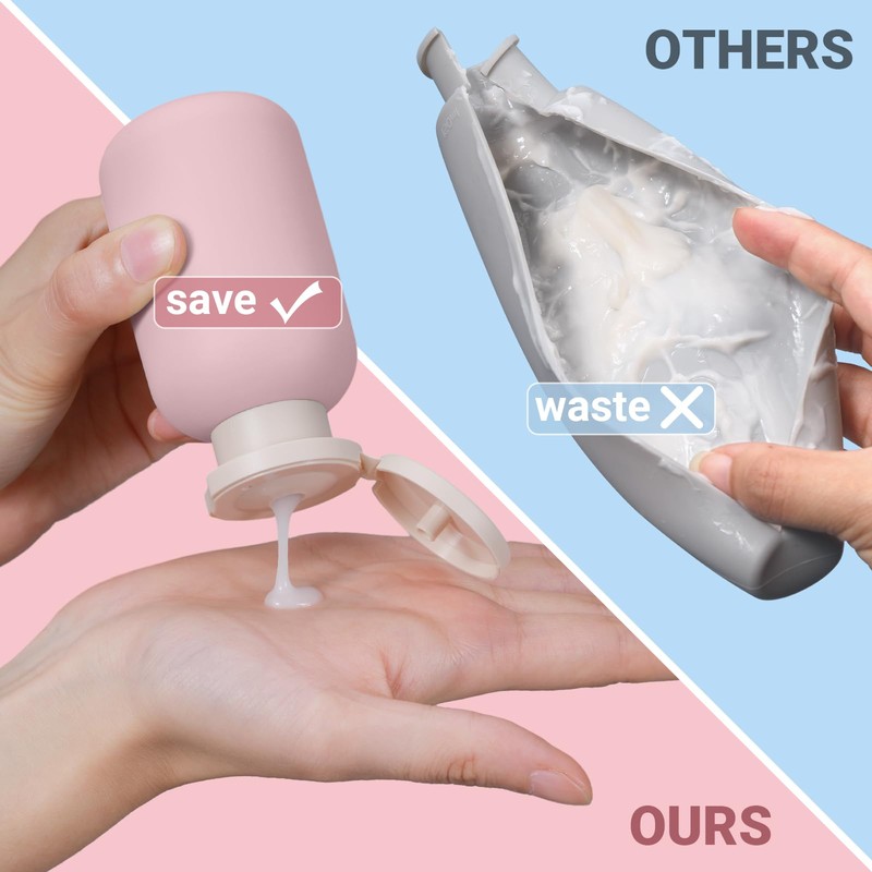 ASEVAT 3.4 oz Plastic Squeeze Bottle for Lotion, Plastic Empty