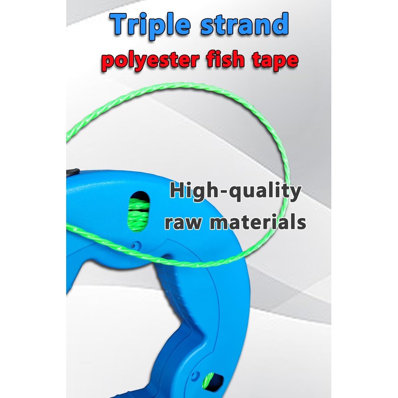 Fish Tape Cable Puller Kit 82FT 25m 4.5mm PET Electrical