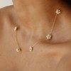 ZAULER Daisy Pearl Choker Necklace, Dainty Flower Trendy Necklace Gold