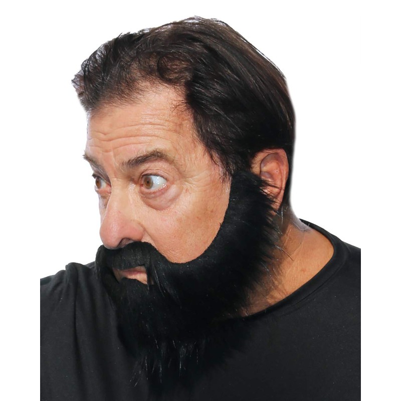 Full Beard with Mustache and Soul Patch, Realistic Looking, Long