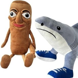 1pc Tralalero Tralala Soft Plush Toy - Italian Brainrot Design, Whimsical Shark with Sneaker Feet, Machine Washable, Ideal for Surprise Gifts, Versatile Room Decor, body safe Stuffed Animal:_2PC