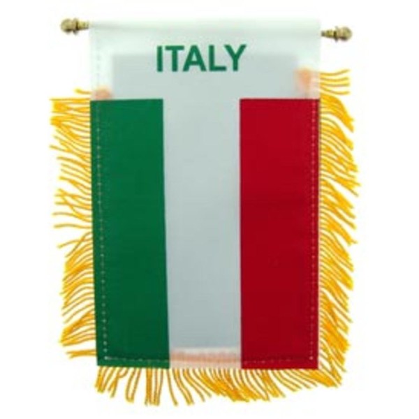Italy Flag Mini Banner 3" x 5"