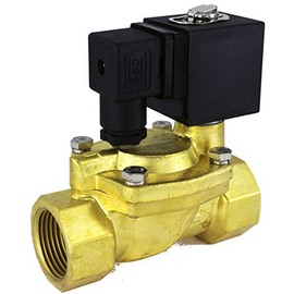 DFD 1" NPT Normally Open Brass 24v AC Solenoid Valve NBR 113 psi Pressure Wat...