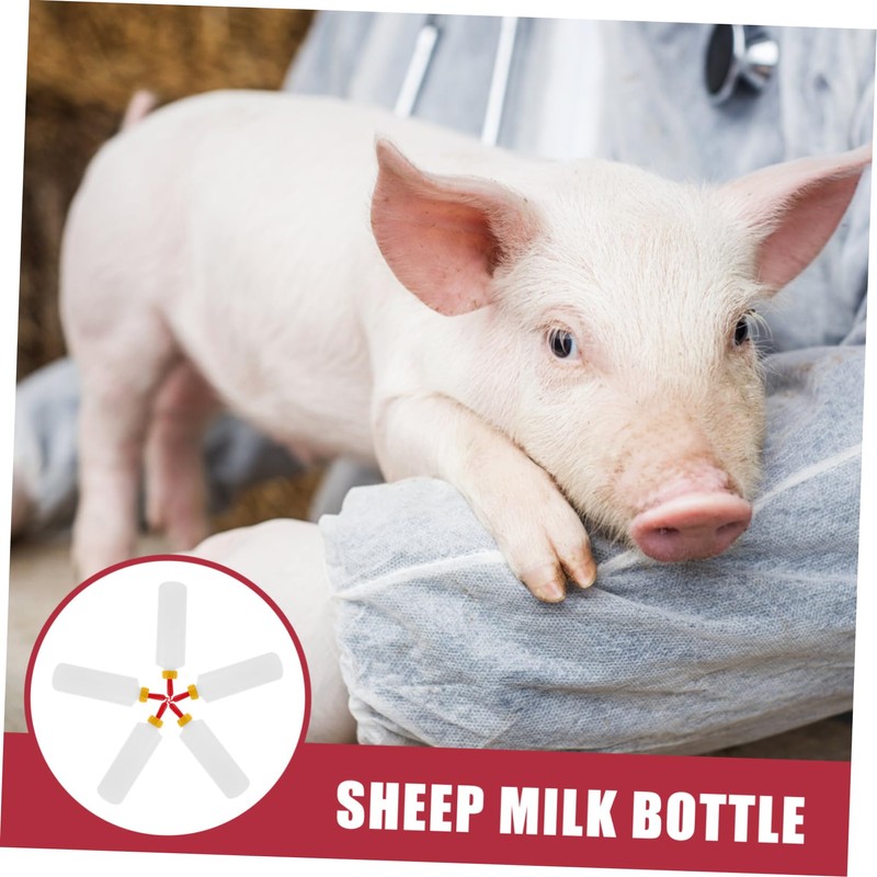 BESTonZON 5 Sets 400ml Goat Milk Bottle Pig Feeding Bottle