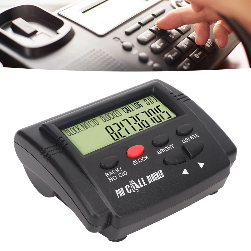 Call Blocker for Landline Phones, 2000 Groups, LCD Screen Display,