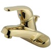 Kingston Brass GKB542 Chatham 4" Centerset Bathroom Faucet, Polished Brass,