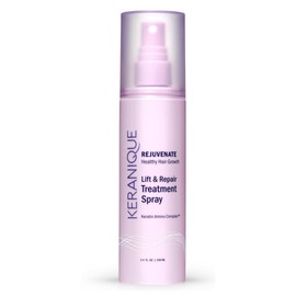Keranique Lift & Repair Treatment Spray with Keratin Amino Complex™, Keratin Hair Treatment for Instant Volume & Body, Split End Repair, Heat Protectant, Sulfate, Dye & Paraben Free, Unscented