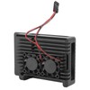 Aluminum Case with Dual Fan Cooling Shell for Raspberry Pi