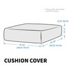 CHELZEN Stretch Sofa Seat Cushion Cover, Fitted Sofa Cushion Slipcovers,