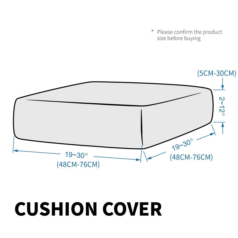CHELZEN Stretch Sofa Seat Cushion Cover, Fitted Sofa Cushion Slipcovers,