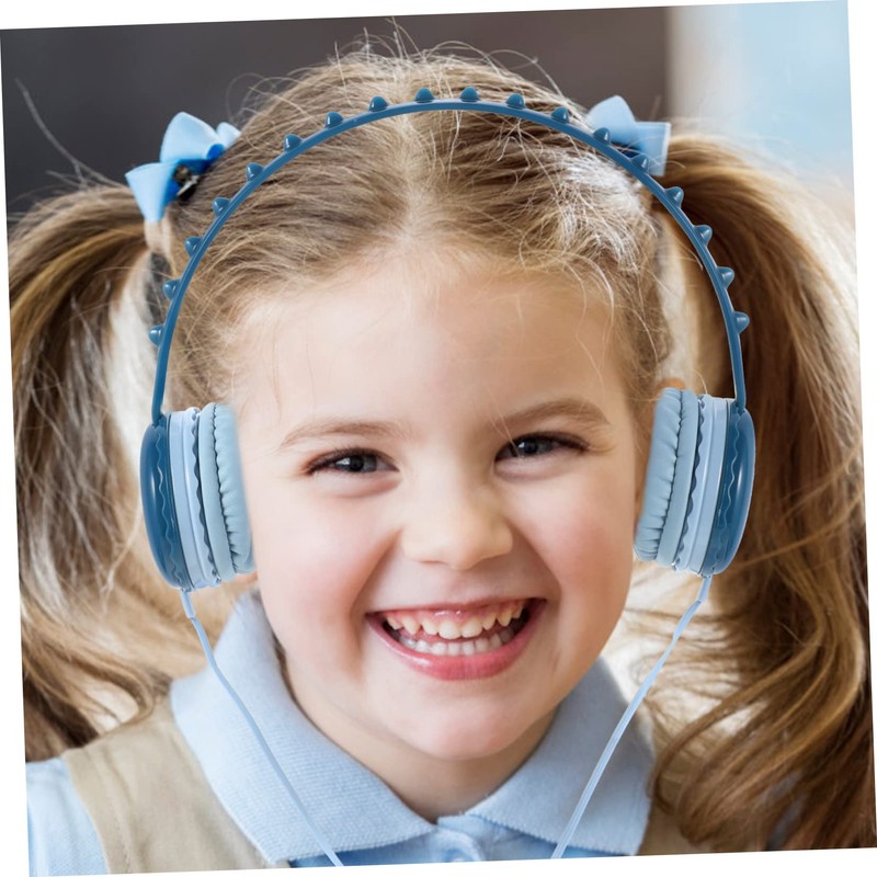 KONTONTY Dinosaur Shape Wired Headphones for Gaming Comfortable Over Ear