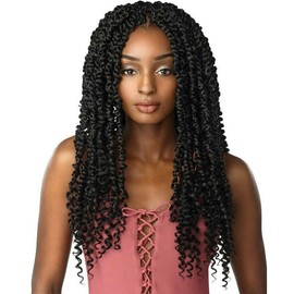 LOHXINHAIR 18 Inch 7 Packs Passion Twist Hair Water Wave Crochet Hair Pre Looped Bohemian Braids for Black Women
