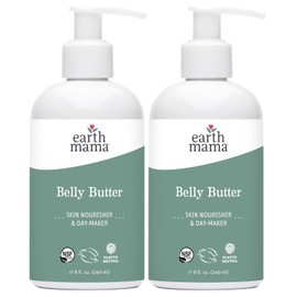 Earth Mama Belly Butter to Help Ease Skin and Stretch Marks, 8-Fluid Ounce (2-Pack)