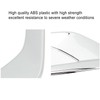 2PCS Front Fog Light Trim Silver Decoration Anti Fading Exterior