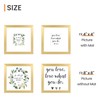 upsimples 8x8 Picture Frame, Display Pictures 4x4 with Mat or