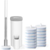 oshang Disposable Toilet Brush with Holder & 14 Refills, Hygienic