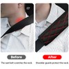 TSUGAMI Car Seat Belt Pads, 2 PCS Leather Seatbelt Covers