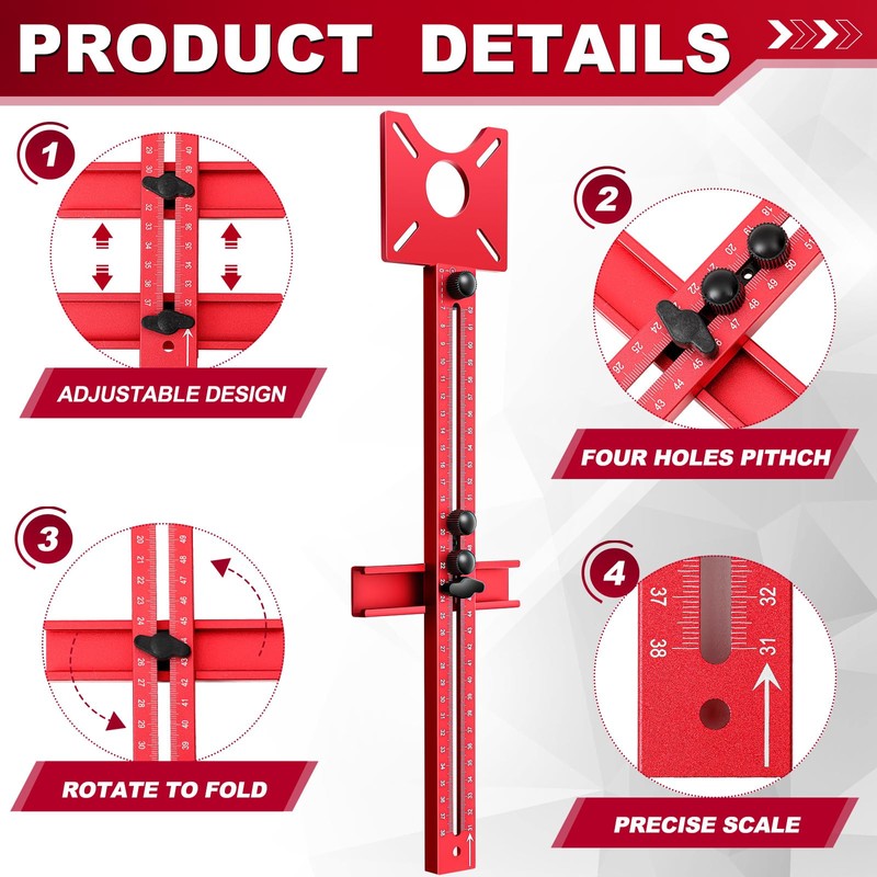 MorningRo 4 in 1 Router Milling Groove Bracket Aluminum Alloy