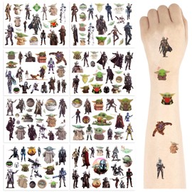 Ainvliya Temporary Tattoos for Children, Girls, Boys, 150+ Children's Tattoos, Waterproof Stickers, Children's Tattoos, Skin-Friendly, Fake Tattoo for Gift Bags, Party Bags, Children's Birthday Party