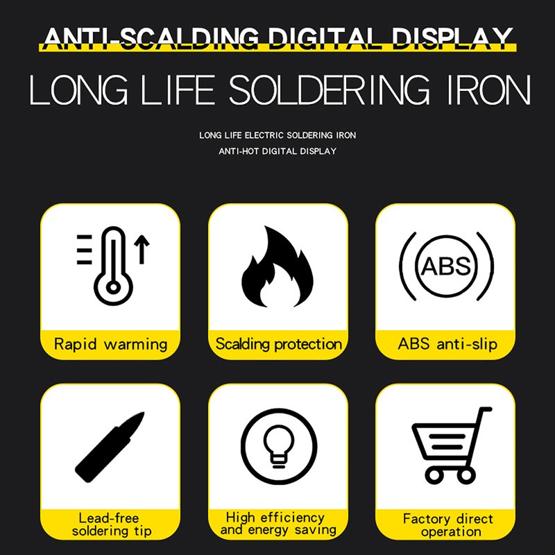 Soldering Iron Digital Display Electronic Soldering Iron Portable Adjustable Temperature