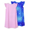 Perfashion 2 Pcs Cotton Night Gown for Girls Pink Unicorn