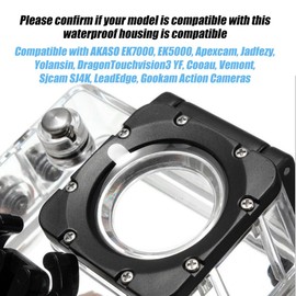 Action Cam Protective Case Waterproof Case for AKASO EK7000 /SJCAM SJ4000/Apexcam M80AIR/Vemont/HLS/WOLFANG GA100/Pro Xtreme Action Camera Waterproof Case