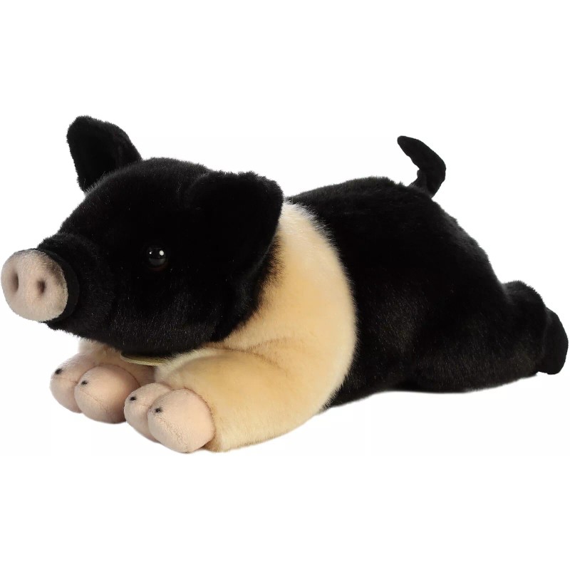 Aurora - Medium Black Miyoni - 12" Hampshire Pig -