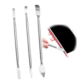 Metal Scraper Spatula Set, Repair Tool, Set of 3, Double Ended Type, Smartphone Disassembly Tool, PC, Smartphone, Silver