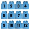 TOPTIE Numbered/Blank Scrimmage Team Practice Mesh Jerseys Vests Pinnies (12-Pack)