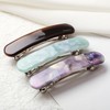 3.4inches French Hair Barrette Clip for Girls,Elliptical Shaped Acetate Hair