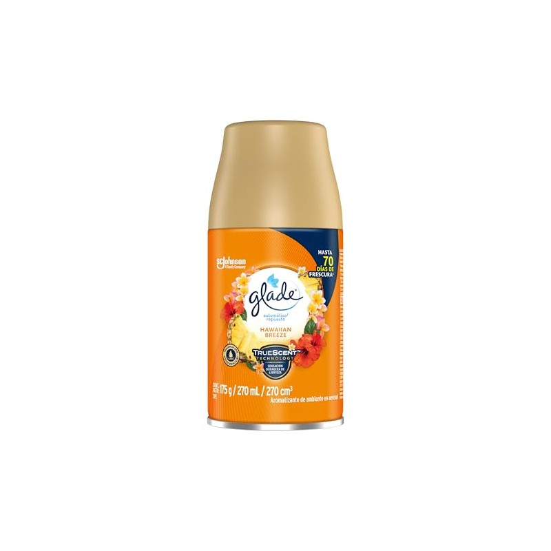 Glade - Automático Aromatizante de Ambiente Continuo, Repuesto, Aroma Hawaian